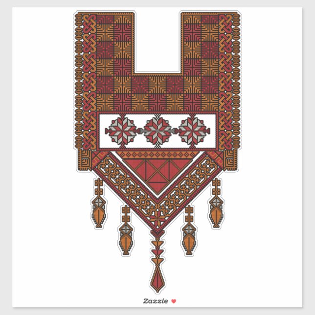 Palestinian Tatreez Embroidery | palestine Art  (Sheet)