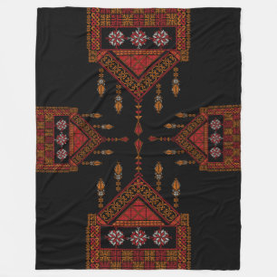Palestinian Tatreez  Embroidery   palestine Art Fleece Blanket