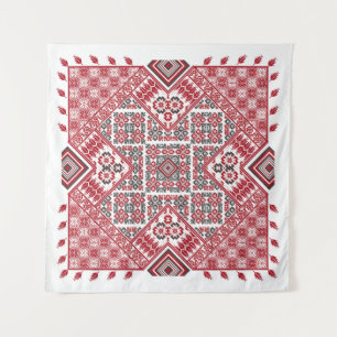Palestinian tatreez embroidery pattern tapestry