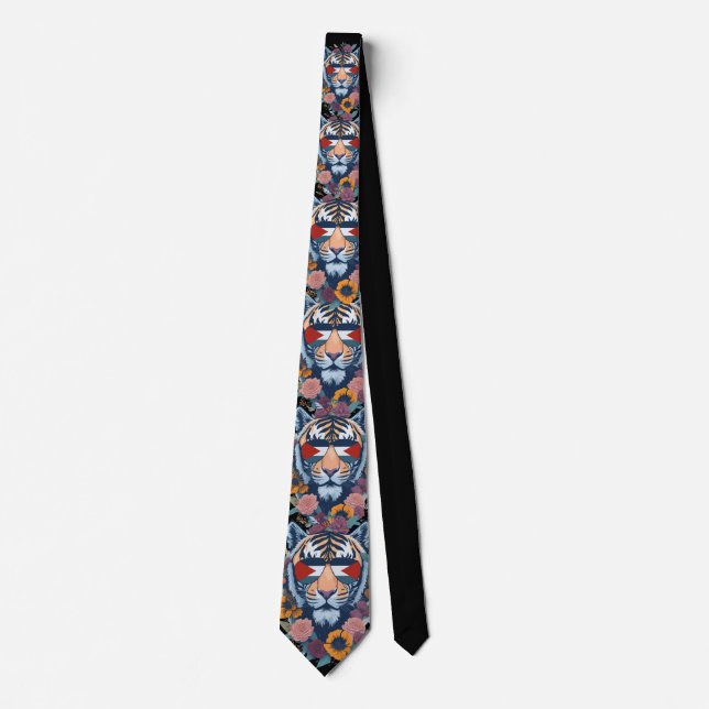 Palestinian tiger - Palestine FLAG  Tie (Front)