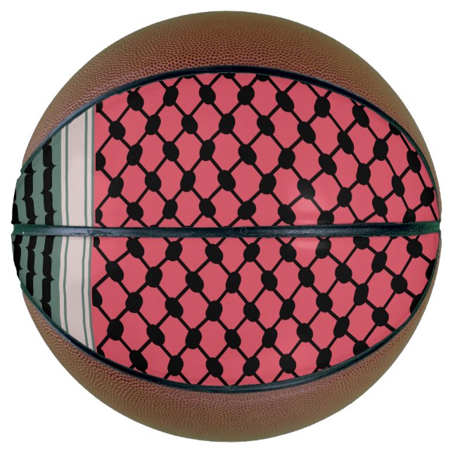 Palestinian watermelon Hatta Keffiyeh Kufiya Folk Basketball (Front)