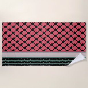 Palestinian watermelon Hatta Keffiyeh Kufiya Folk Beach Towel