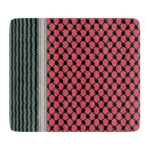 Palestinian watermelon Hatta Keffiyeh Kufiya Folk Cutting Board