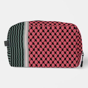 Palestinian watermelon Hatta Keffiyeh Kufiya Folk Dopp Kit