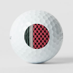 Palestinian watermelon Hatta Keffiyeh Kufiya Folk Golf Balls
