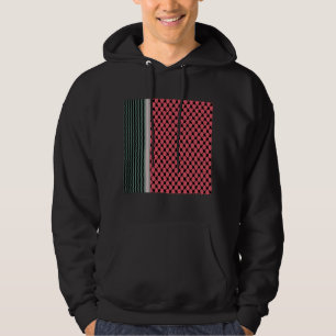 Palestinian watermelon Hatta Keffiyeh Kufiya Folk Hoodie