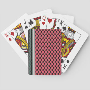 Palestinian watermelon Hatta Keffiyeh Kufiya Folk Playing Cards