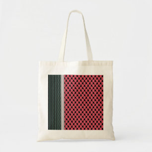 Palestinian watermelon Hatta Keffiyeh Kufiya Folk Tote Bag