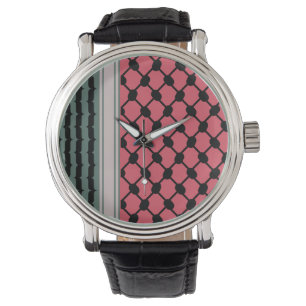 Palestinian watermelon Hatta Keffiyeh Kufiya Folk Watch