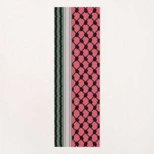 Palestinian watermelon Hatta Keffiyeh Kufiya Folk Yoga Mat