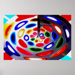 Palette of meditation art poster
