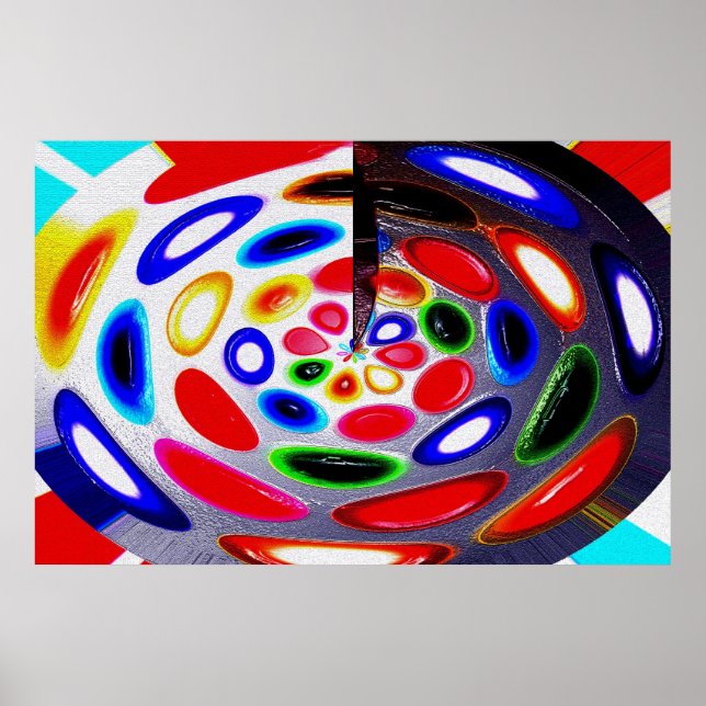Palette of meditation art poster (Front)