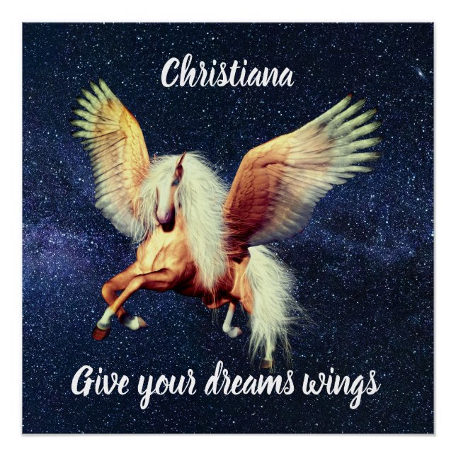 Palimino Winged Pegasus     Poster (Front)