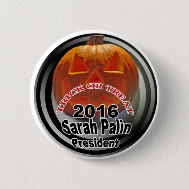 Palin2016Halloween 6 Cm Round Badge (Front)