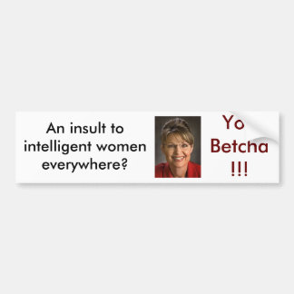 Palin2 Bumper Sticker