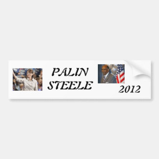 palin 2012, steele 1, 2012, PALINSTEELE Bumper Sticker