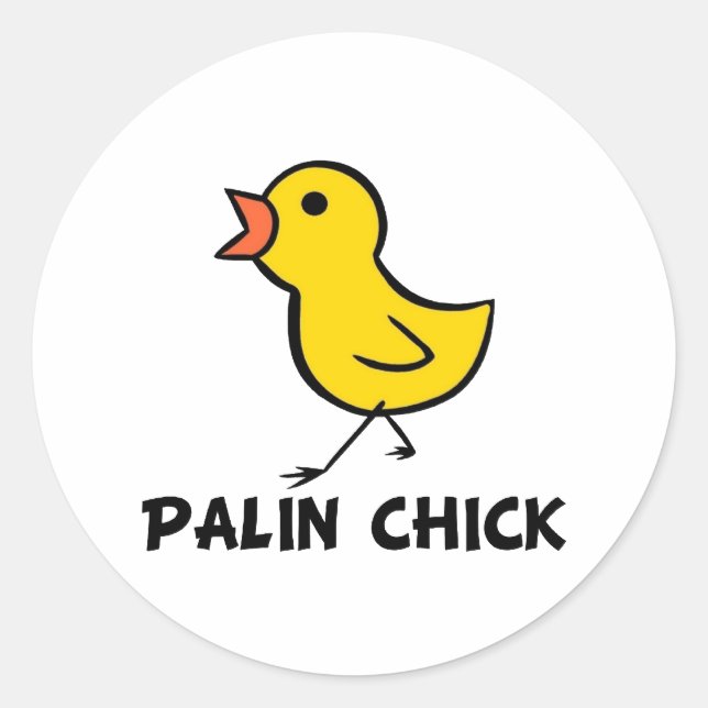 Palin Chick Sticker (Front)