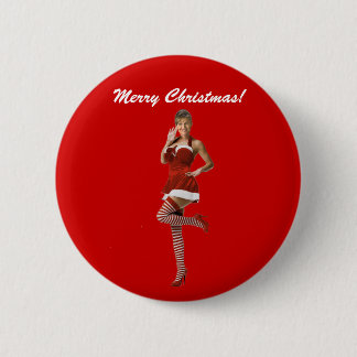 Palin Christmas(t shirt, xmas cards, buttons) 6 Cm Round Badge