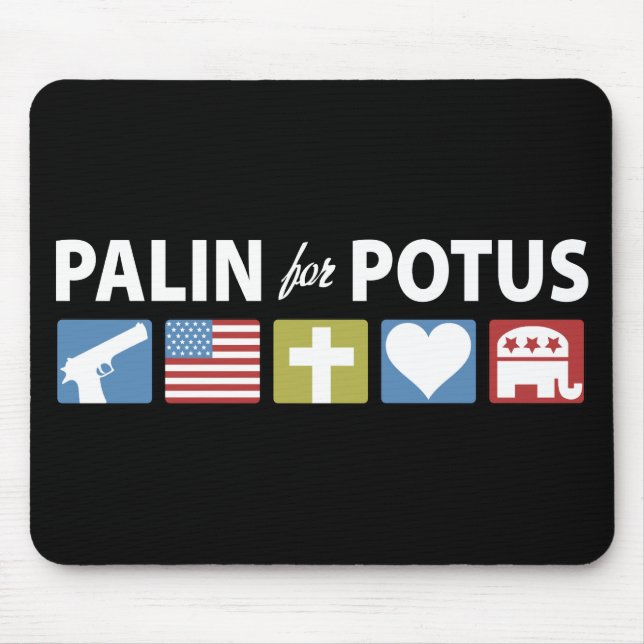 Palin for POTUS Mouse Mat (Front)