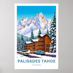 Palisades Tahoe California Travel Print