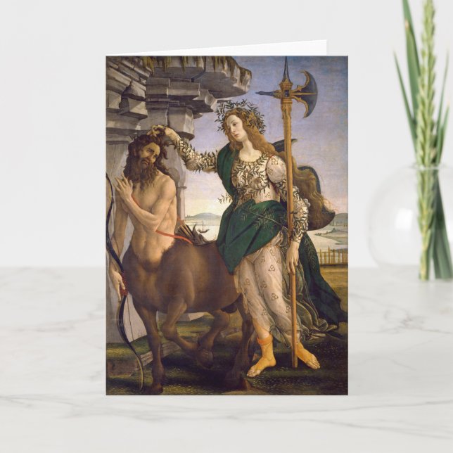 Pallas and the Centaur | Botticelli Card (Front)