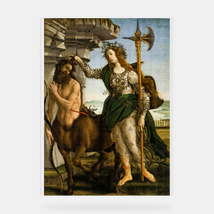 Pallas and the Centaur by Sandro Botticelli Acrylic Sign