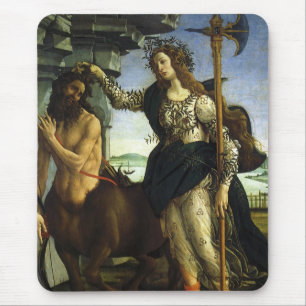 Pallas and the Centaur by Sandro Botticelli Mouse Mat