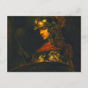 Pallas Athena 1657 By Rembrandt Harmensz Van Rijn Postcard
