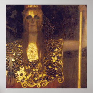 Pallas Athena by Gustav Klimt Poster