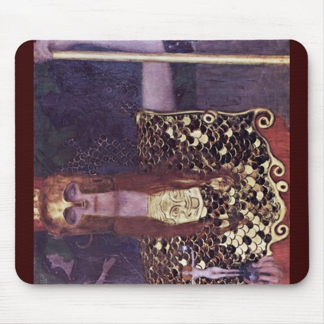 Pallas Athena By Klimt Gustav Mouse Mat (Front)