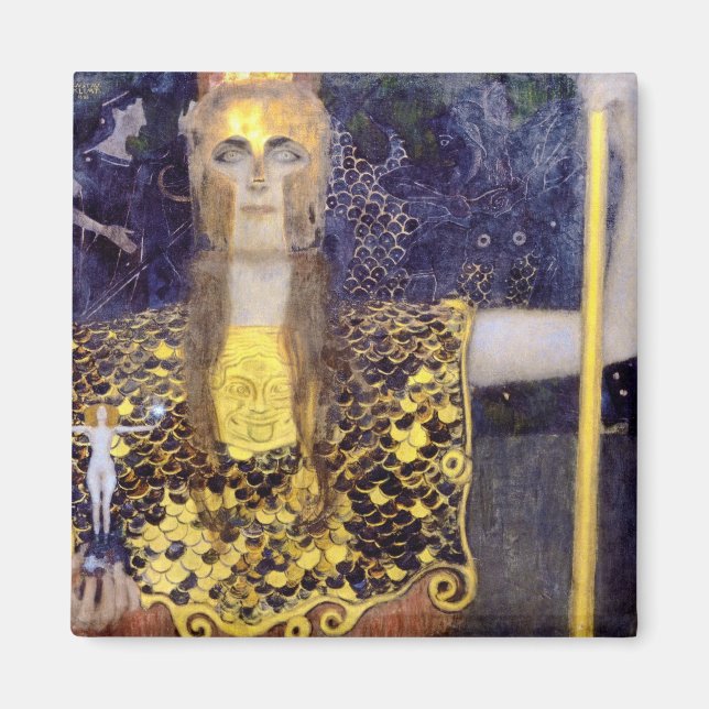 Pallas Athena, Gustav Klimt Magnet (Front)