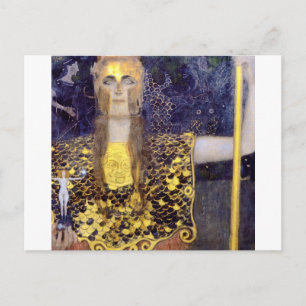 Pallas Athena, Gustav Klimt Postcard