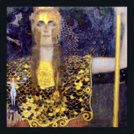 Pallas Athena, Gustav Klimt Poster<br><div class="desc">Gustav Klimt (July 14, 1862 – February 6, 1918) was an Austrian symbolist painter and one of the most prominent members of the Vienna Secession movement. Klimt is noted for his paintings, murals, sketches, and other objets d'art. In addition to his figurative works, which include allegories and portraits, he painted...</div>