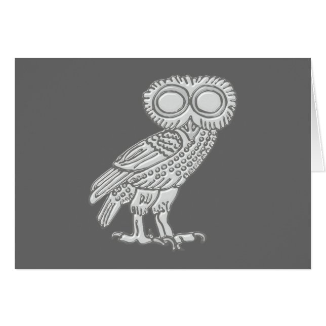 Pallas Athene Athena Eule owl (Front Horizontal)