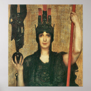 Pallas Athene by Franz von Stuck Poster
