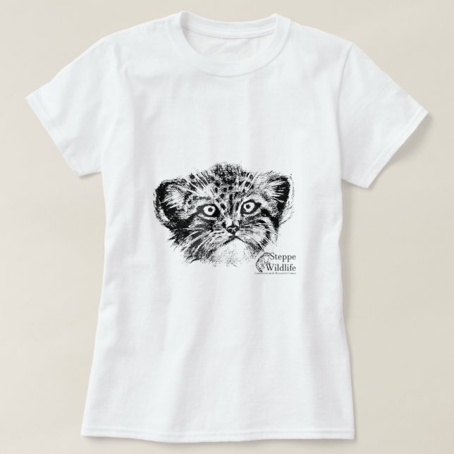 Pallas Cat Books Steppe Wildlife Pallas Cat Shirt1 T-Shirt (Design Front)