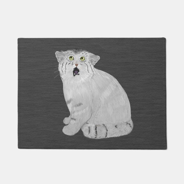Pallas Cat Small Doormat (Front)