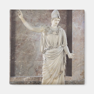 Pallas de Velletri, statue of helmeted Athena Magnet