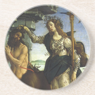 Pallas (Minerva) and Centaur by Sandro Botticelli Coaster