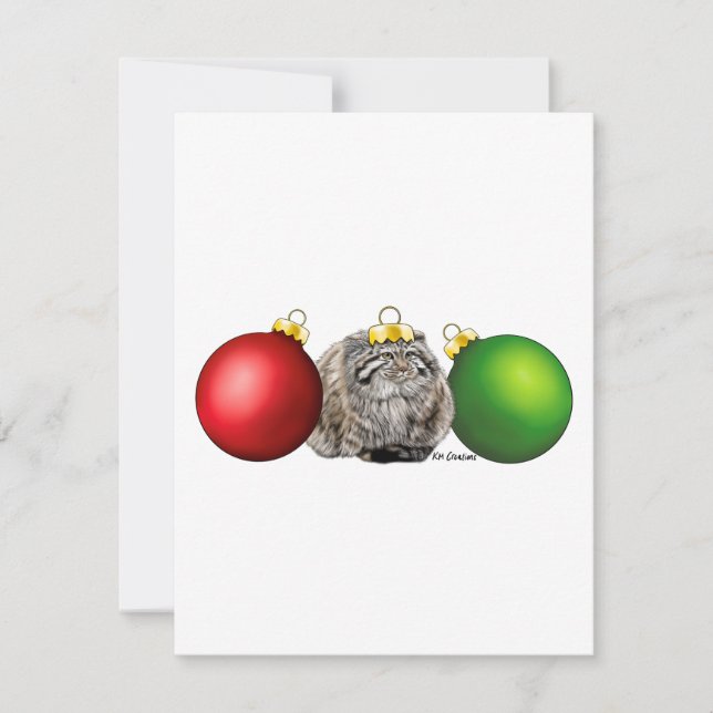 Pallas's cat - holiday card (Front)