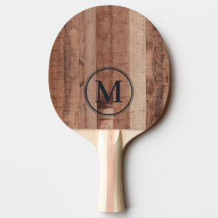 Pallet Wood Board Monogram Ping Pong Paddle