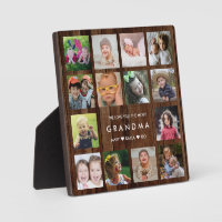 Pallet Wood We Love You Grandma 14 Photo Collage