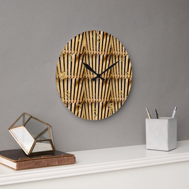 Pallet Wooden Fence Posts, Large Clock (Office)