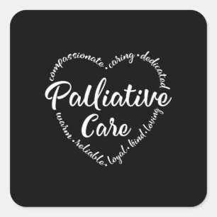 Palliative Care, Hospice, hospice worker Square Sticker