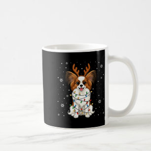 Pallon Dog Christmas Lights Reindeer Funny Xmas Do Coffee Mug