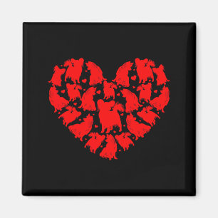 Pallon Dog Lover Funny Love Heart Pallon Valentine Magnet