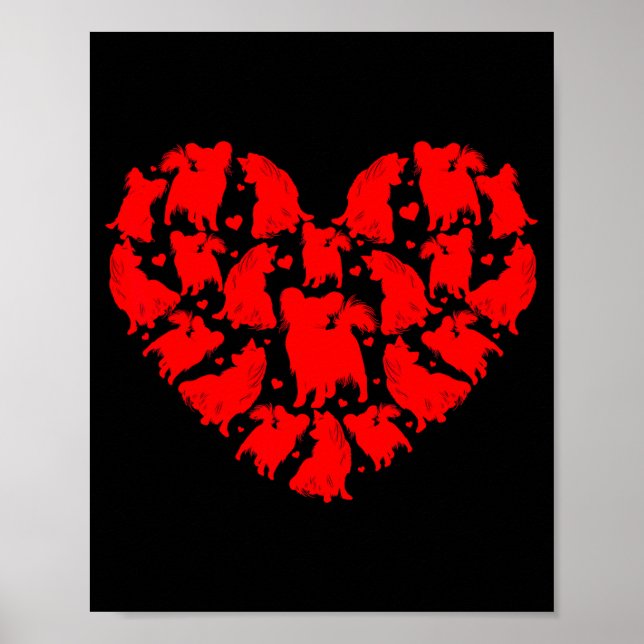 Pallon Dog Lover Funny Love Heart Pallon Valentine Poster (Front)