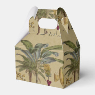 Palm Antique Tropical Fruit Botanical Art Favour Box