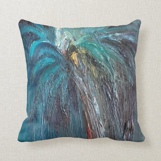 Image of Palm Art 16" x 16" Cotton Throw Pillow