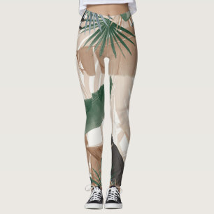 Palm Banana Leaves Bliss (Fall Colours) 1 #tropica Leggings